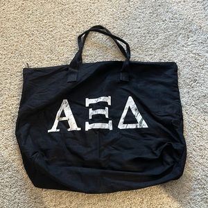 Alpha Xi Delta Zipper Tote Bag